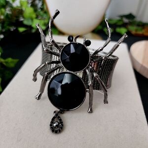 Stunning Vintage Silver Spider Statement Bracelet